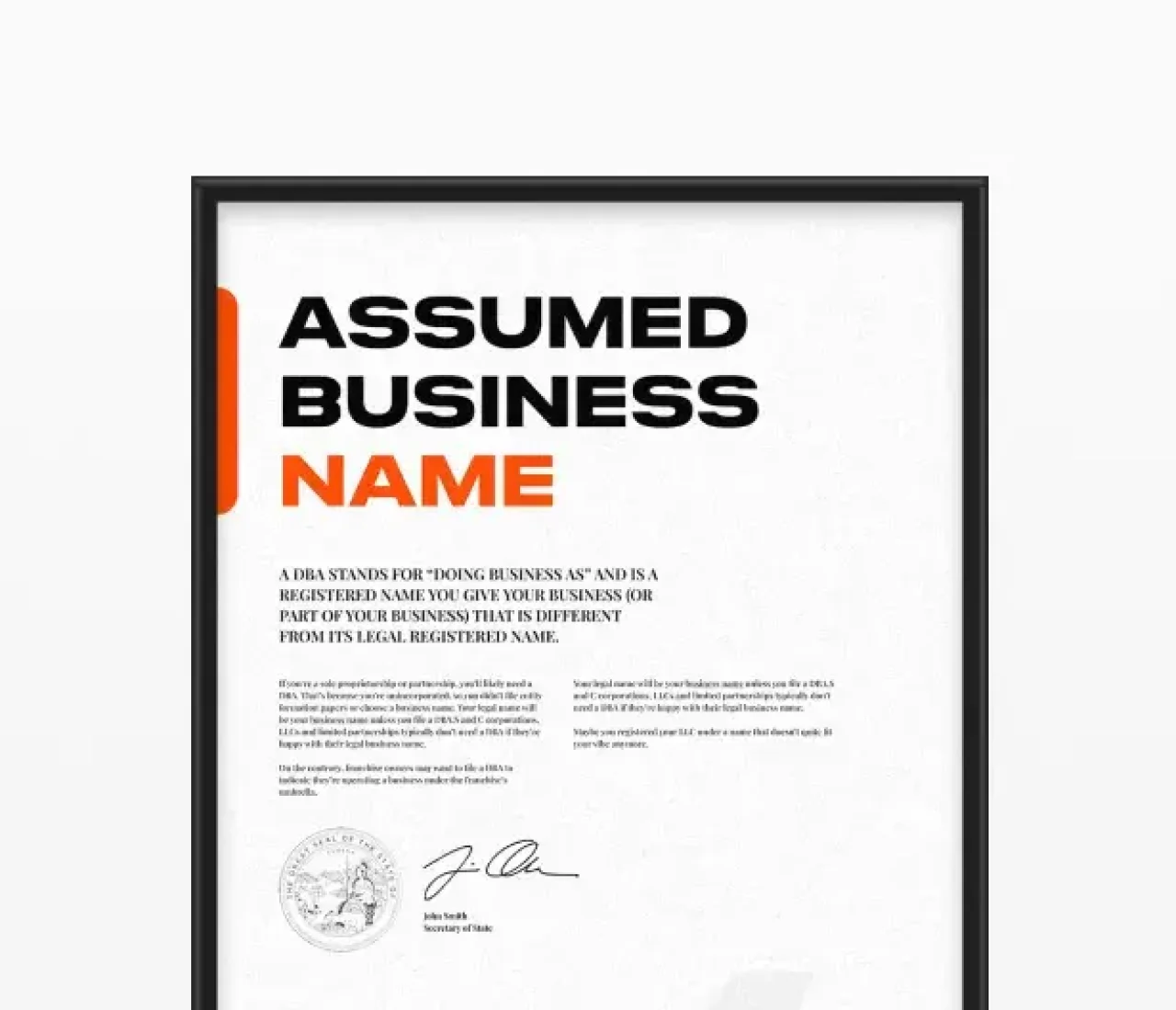 Compliance Assumed Business Name