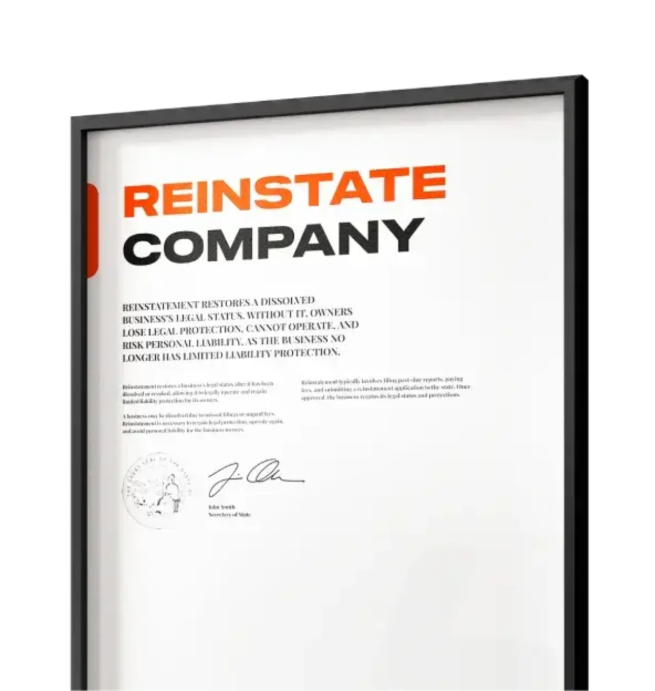Business Reinstatement Liability Protection