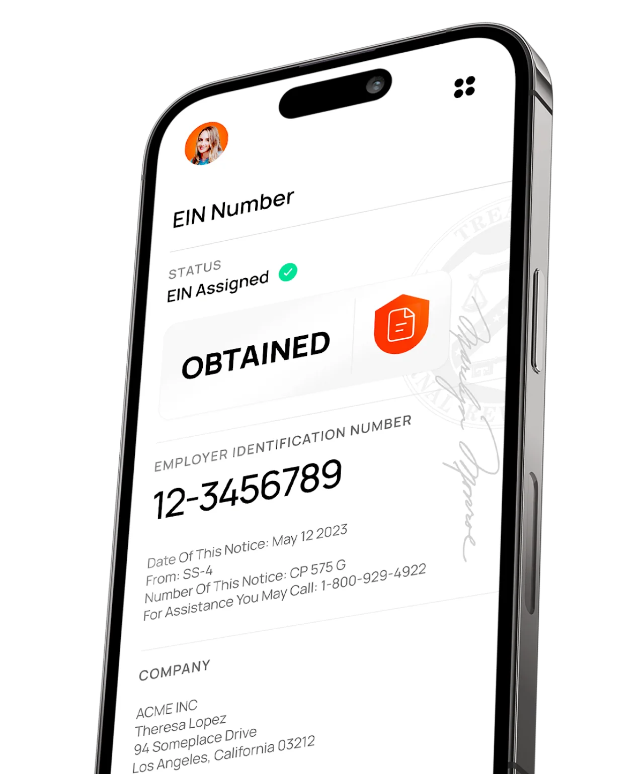 Help Obtain A Ein Cta Section