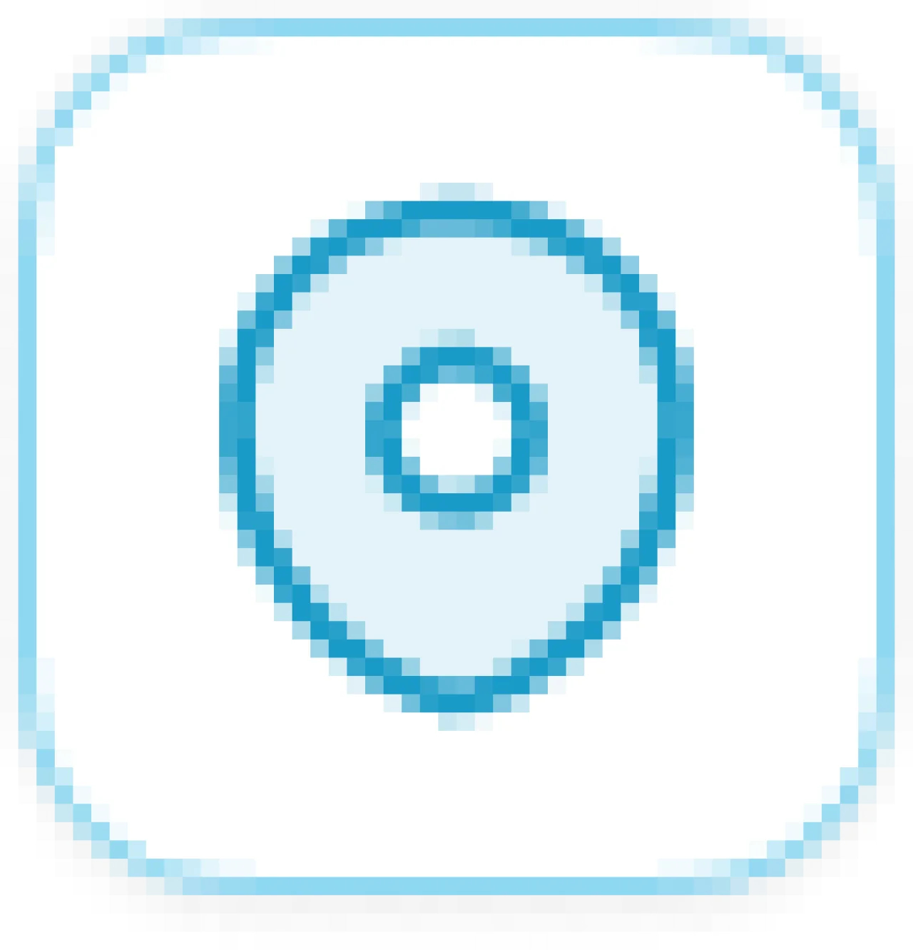 Blue Location Pin Map Icon