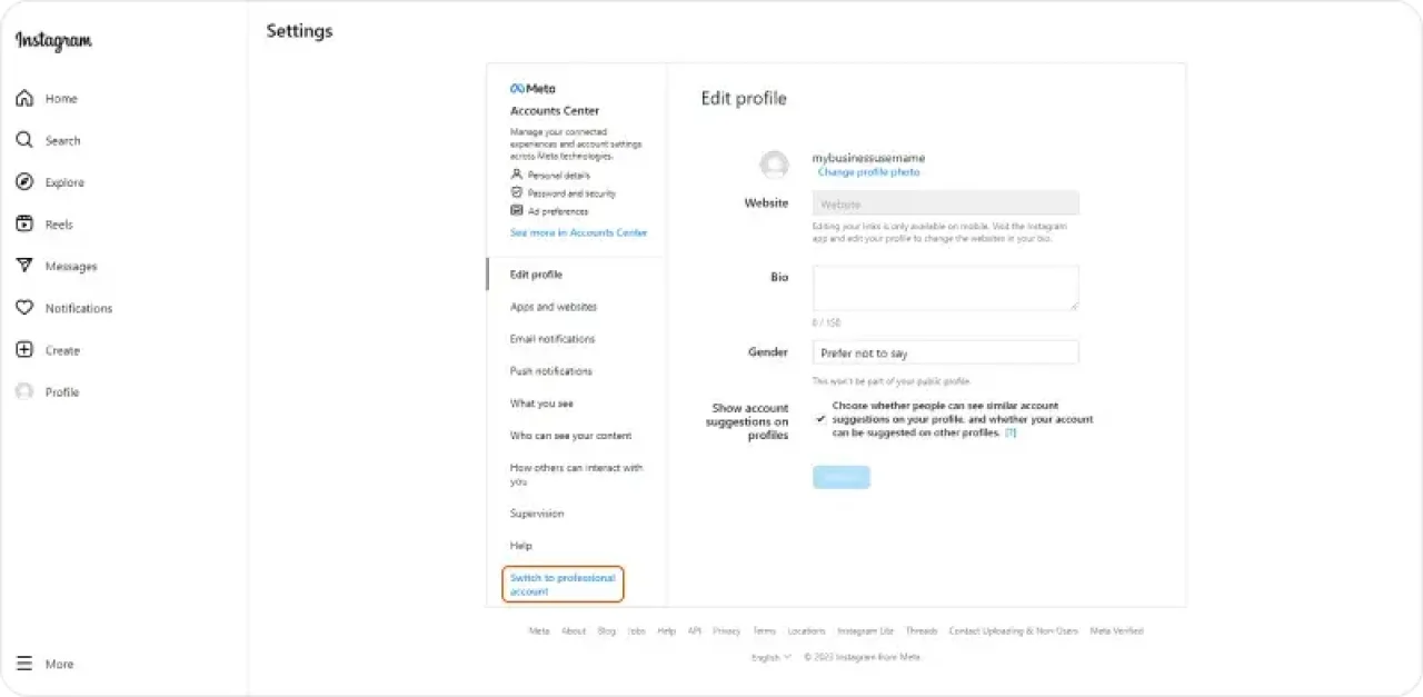 Setup Instagram Account 5