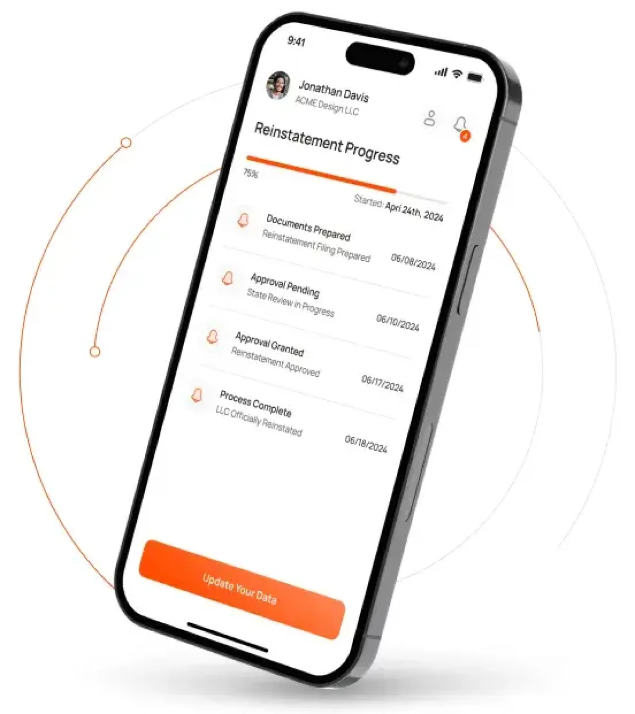 Reinstatement Progress App